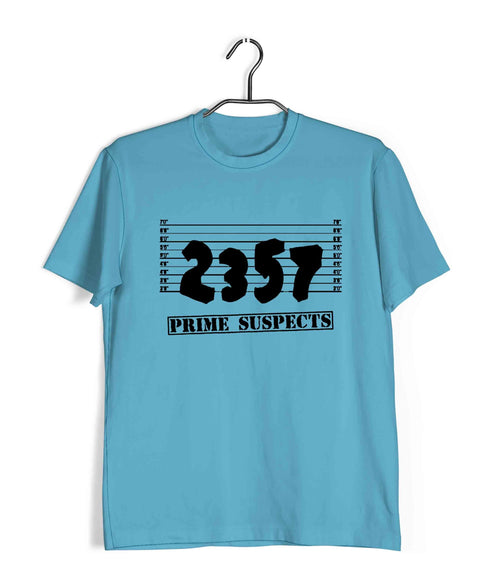 Mathematics Prime Suspects Nerd Wordplay Casual Graphic Printed T-Shirt for Men